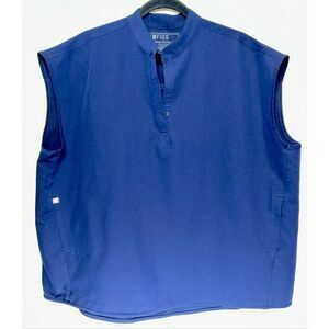 Figs navy blue scrub shirt size XL